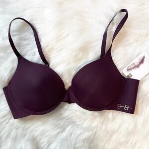 Jessica Simpson NWT Burgundy Underwire Pushup Bra 36C